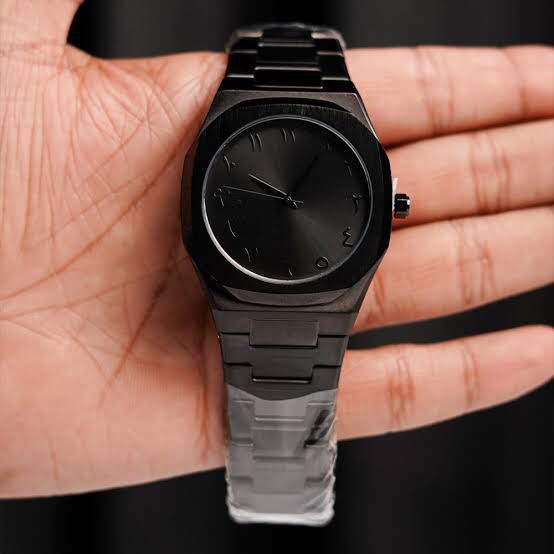 BLACK AURA STAINLESS STEEL WATCH FOR MEN