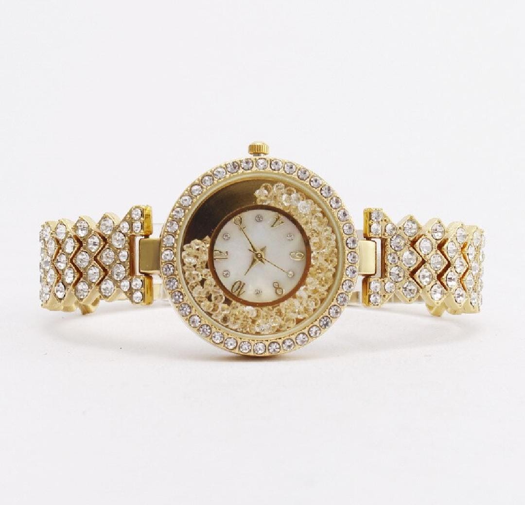 Fashion Watch Popular Fashion Diamond Women's Watch Quartz Leisure Watches for Women Luxury Watch (Without Box)