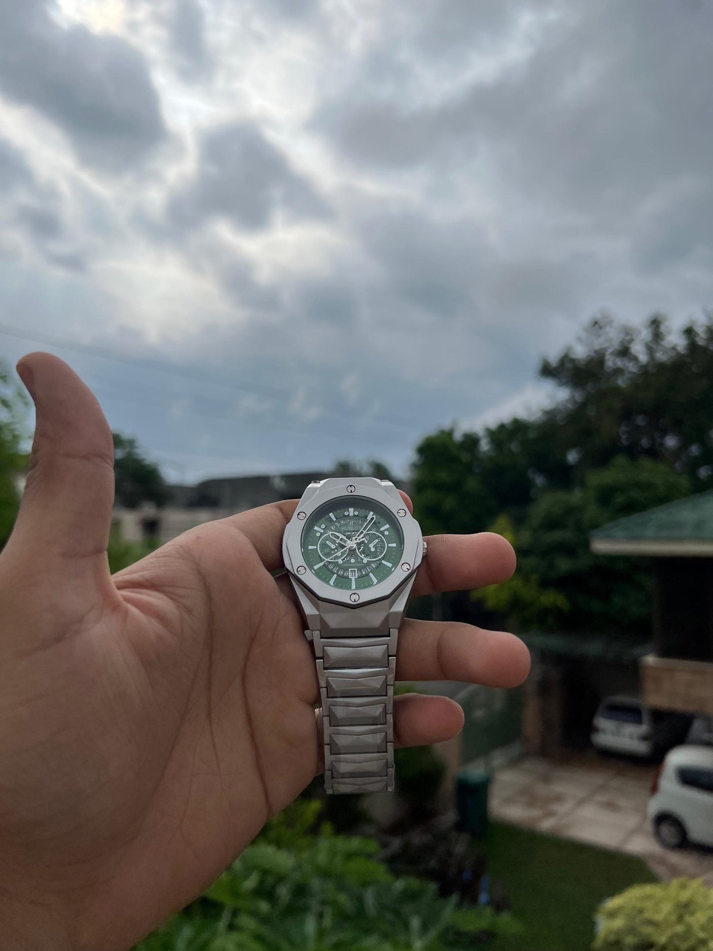 HUBLOT CUT DIAMOND WATCH FOR MEN'S